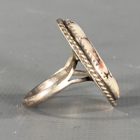 NO BRAND Ring Size 8.5 Cream Burgundy Sterling Ring
