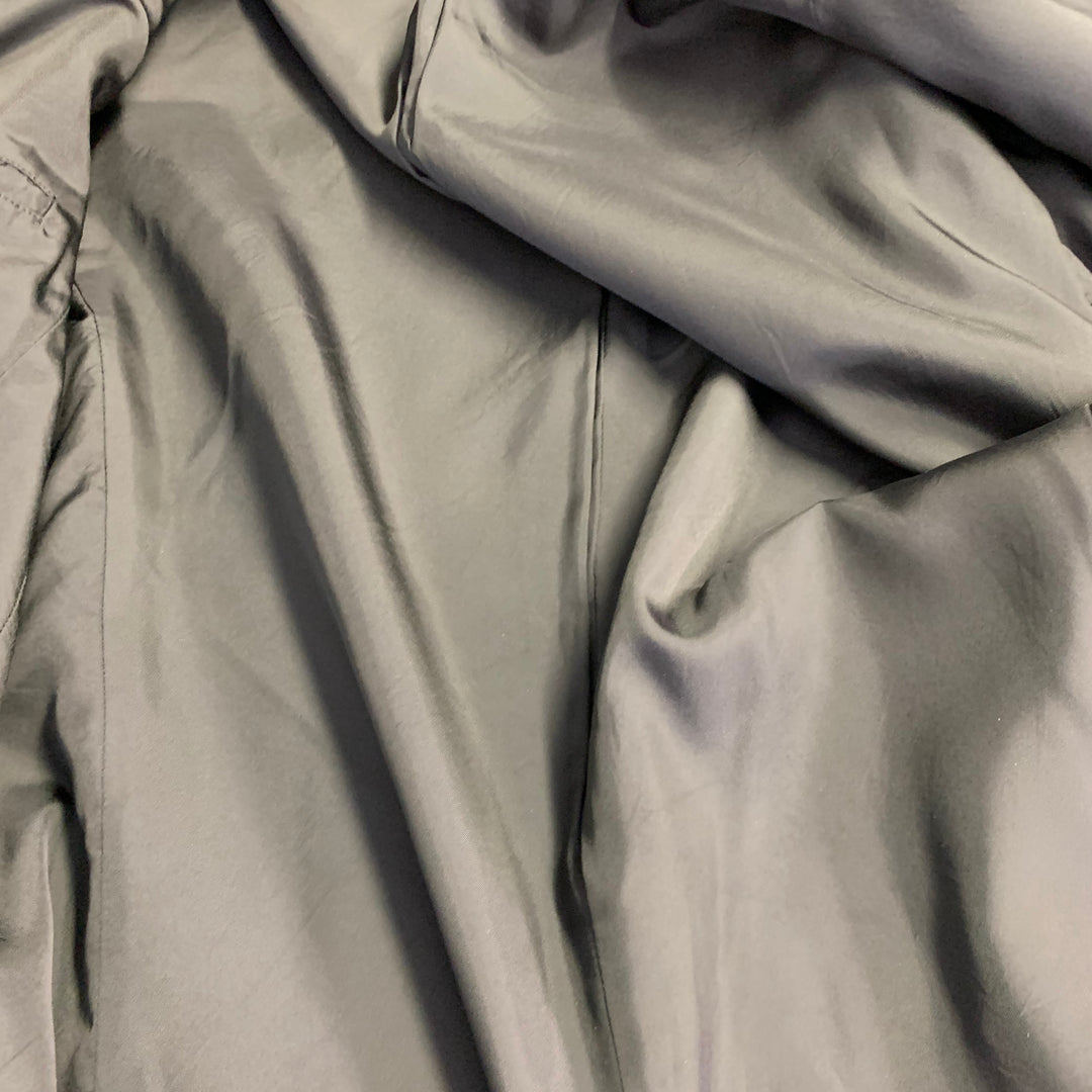 YOHJI YAMAMOTO Size XL Black Wool Peak Lapel Sport Coat