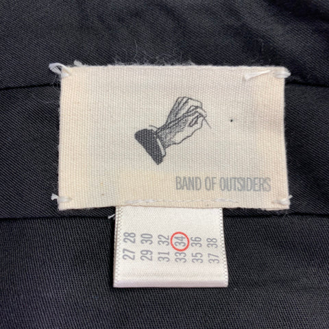 BAND OF OUTSIDERS Size 34 Grey Charcoal Twill Cuffed Dress Pants