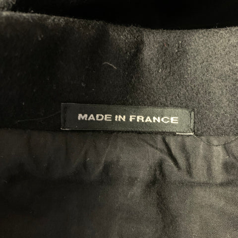 AGNÈS B. Size S Black Wool Zip Up Jacket