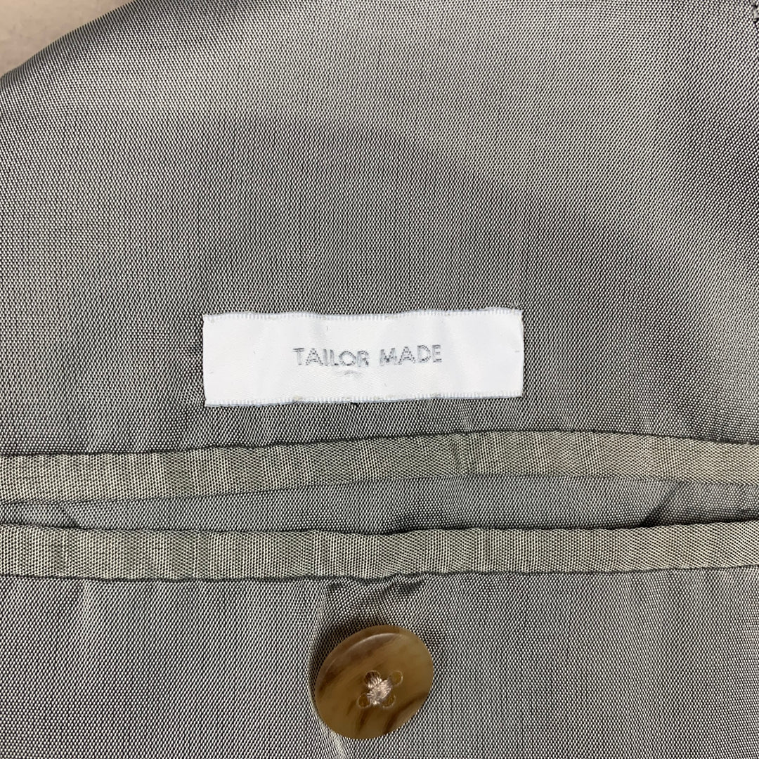 JIL SANDER Size 44 Khaki Cotton Notch Lapel Suit