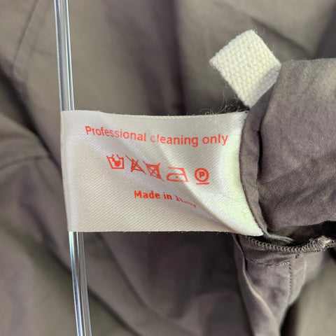 MARNI Size S Khaki Cotton Pleated Knee Length Dress