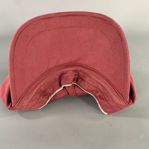 BRUNELLO CUCINELLI Size M Burgundy Cotton Hats
