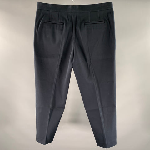 JIL SANDER Size 14  Navy Cotton Cropped Pants