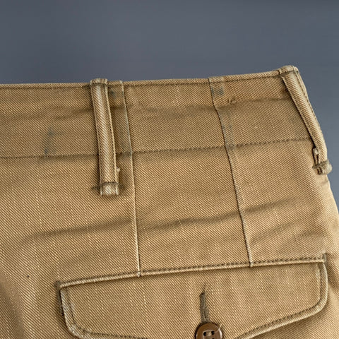 RRL by RALPH LAUREN Size 31 Khaki Cotton Cuffed Straight Button Fly Casual Pants