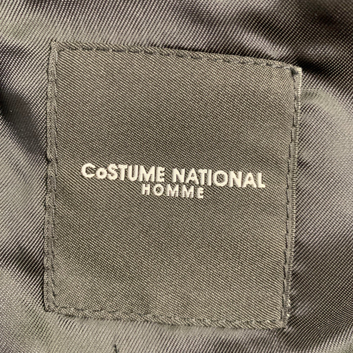 CoSTUME NATIONAL Size 38 Brown Grey Pinstripe Wool Single Button Suit