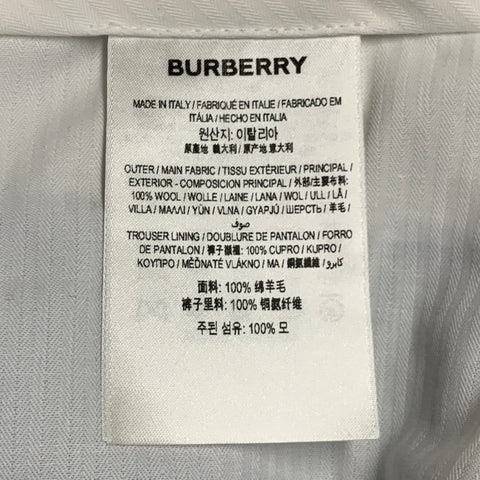 BURBERRY SS23 Size 40 Blue Wool Peak Lapel Double Breasted Suit