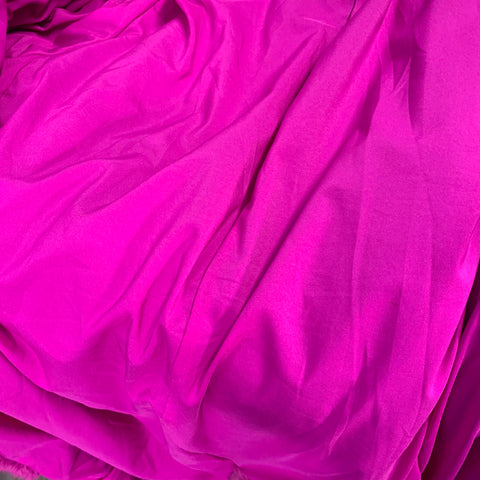 MSGM Size M Magenta Pink Modacrylic Blend Textured Faux Fur Notch Lapel Double Breasted Coat