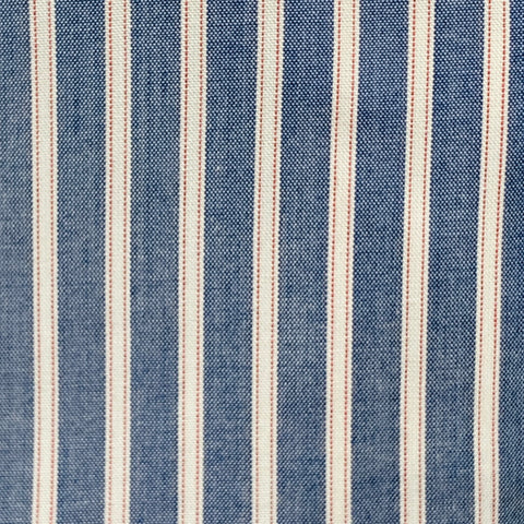 RAG & BONE Size L Blue White Rayon Cotton Stripe One Pocket Shirt