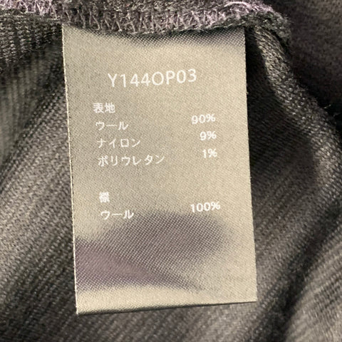 YANTOR Size M Black Wool Blend Draped Pullover