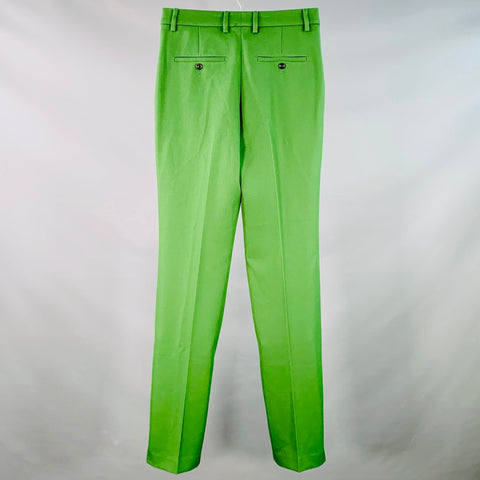 AMI by ALEXANDRE MATTIUSSI Size 28 Green Wool Twill Straight Zip Fly Dress Pants