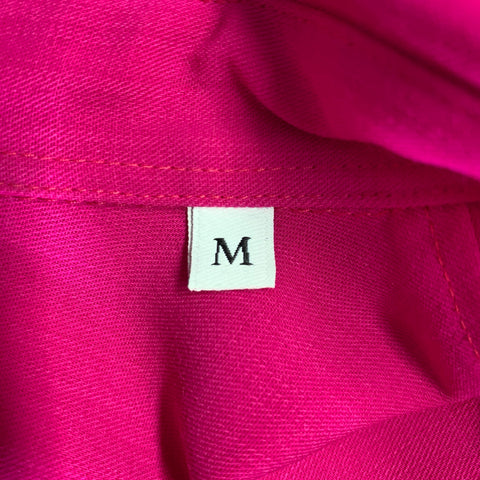 AMI by ALEXANDRE MATTIUSSI Size M Pink Wool Button Up Long Sleeve Shirt