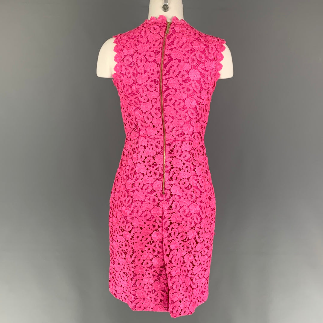KATE SPADE Size XS Pink Polyester Lace Shift Dress Sui Generis Designer Consignment KATE SPADE Size XS Pink Polyester Lace Shift Dress Sui Generis Designer Consignment