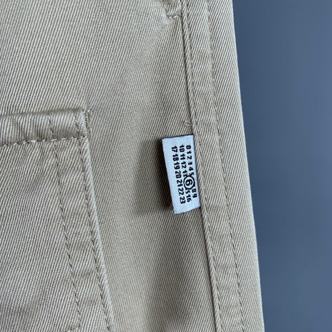 MAISON MARGIELA Size S Khaki Cotton Cargo Pockets Casual Pants