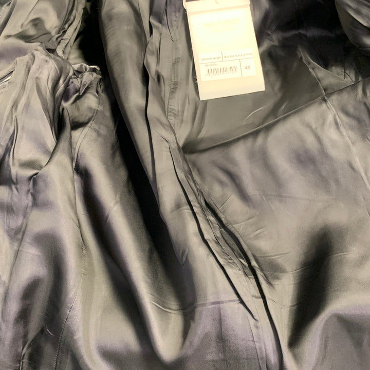 OUR LEGACY Size 38 Opening Blazer Black Calf Leather Jacket