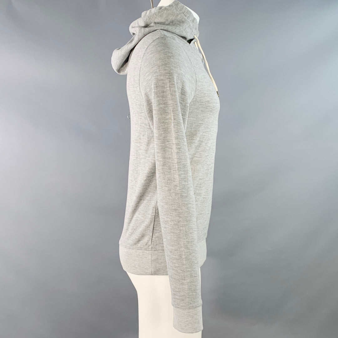 SCOTCH AND SODA Size M Grey Heather Cotton Blend Hooded Sweatshirt