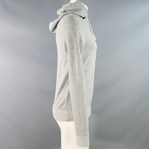SCOTCH AND SODA Size M Grey Heather Cotton Blend Hooded Sweatshirt