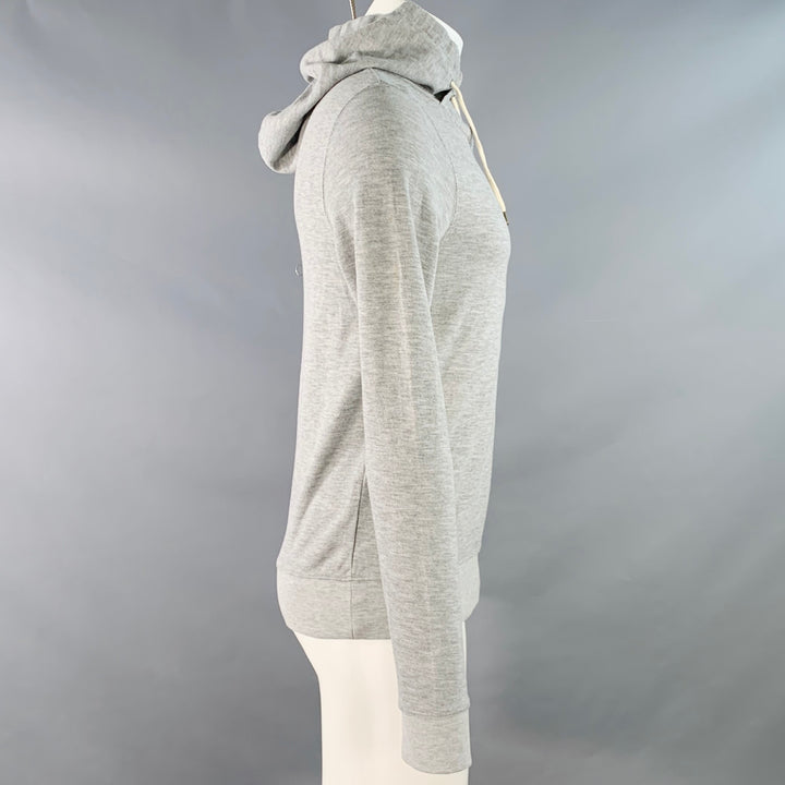 SCOTCH AND SODA Size M Grey Heather Cotton Blend Hooded Sweatshirt