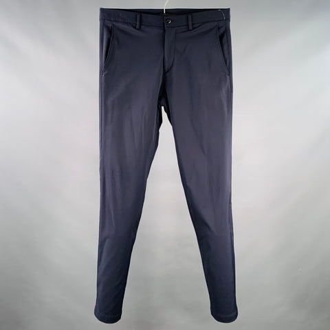 THEORY Size 31 Black Polyamide Blend Flat Front Casual Pants