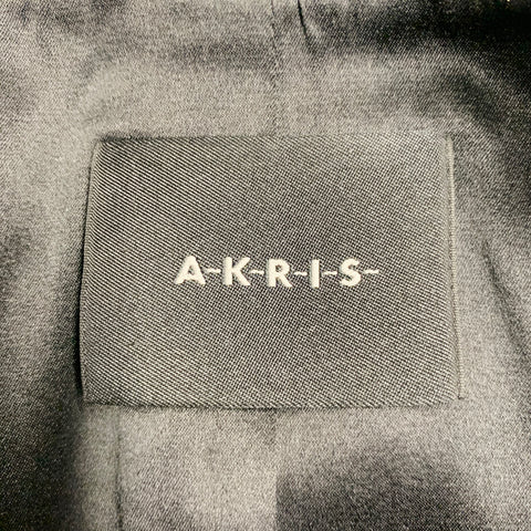 AKRIS Size 6 Black White Yellow Silk Blend Textured Jacket