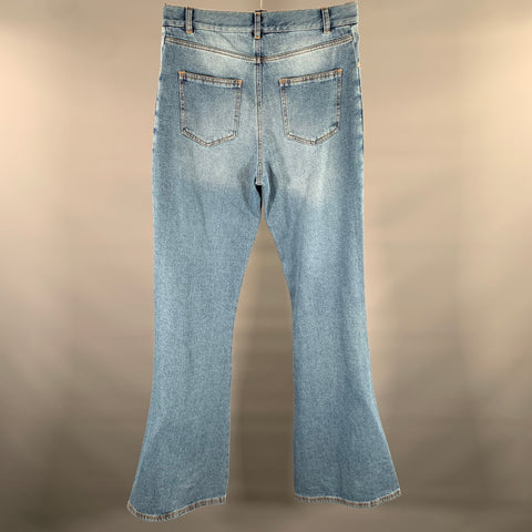 EGONLAB Jean ample évasé en denim bleu Taille 32