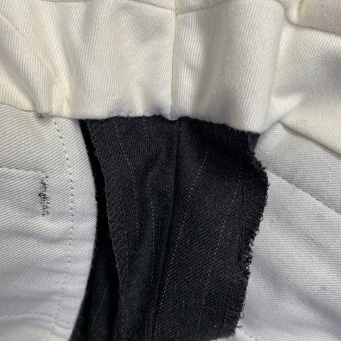 COMME des GARCONS HOMME PLUS Size M Black Grey Pinstripe Wool Dress Pants