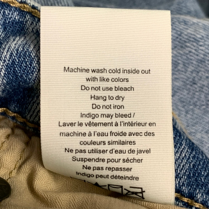 RAG & BONE Size 30 Fit 3 Athletic Light Blue Cotton Blend Jeans