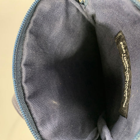 FUJITO SKATEBOARDING Navy Crackled Leather Shoulder Bag Bags