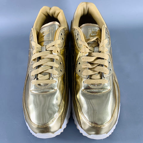 NIKE 2020 30th Anniversary Size 15.5 Gold Metallic Low Top Sneakers