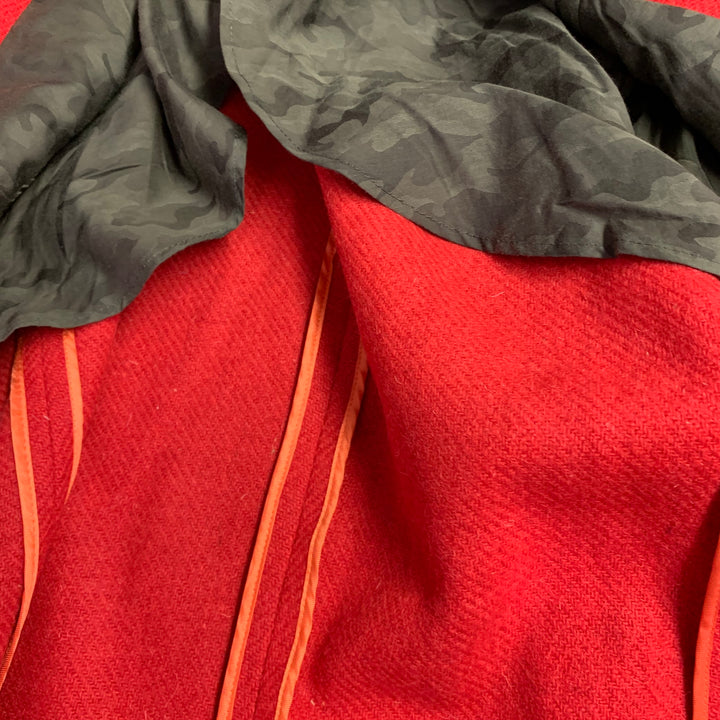 TODD SNYDER Size 40 Regular Orange Wool Tweed Single Breasted Notch Lapel Suit