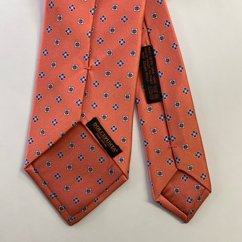 DOLCEPUNTA Pink Blue Floral Silk Tie