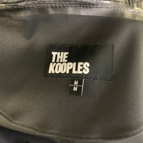 THE KOOPLES Size M Tan Brown Leopard Raincoat Trenchcoat