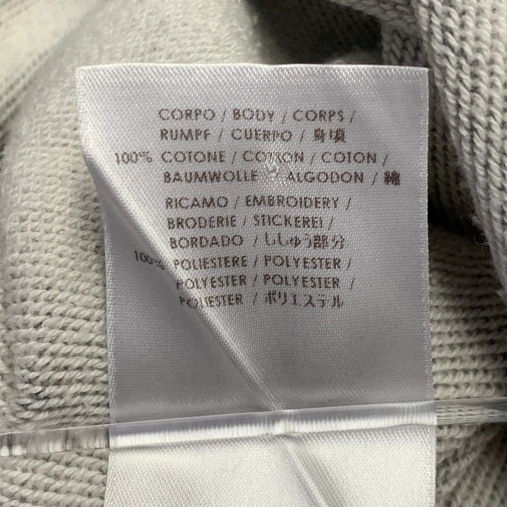 MCQ by ALEXANDER MCQUEEN Size S Grey Pink Green Cotton Embroidered Shift Sweatshirt Dress