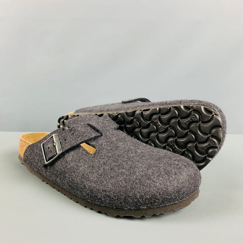 BIRKENSTOCK Size 9 Grey Felt Slip On Loafers