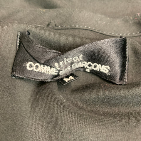 COMME des GARCONS Size S Black Cotton Collarless Blouse