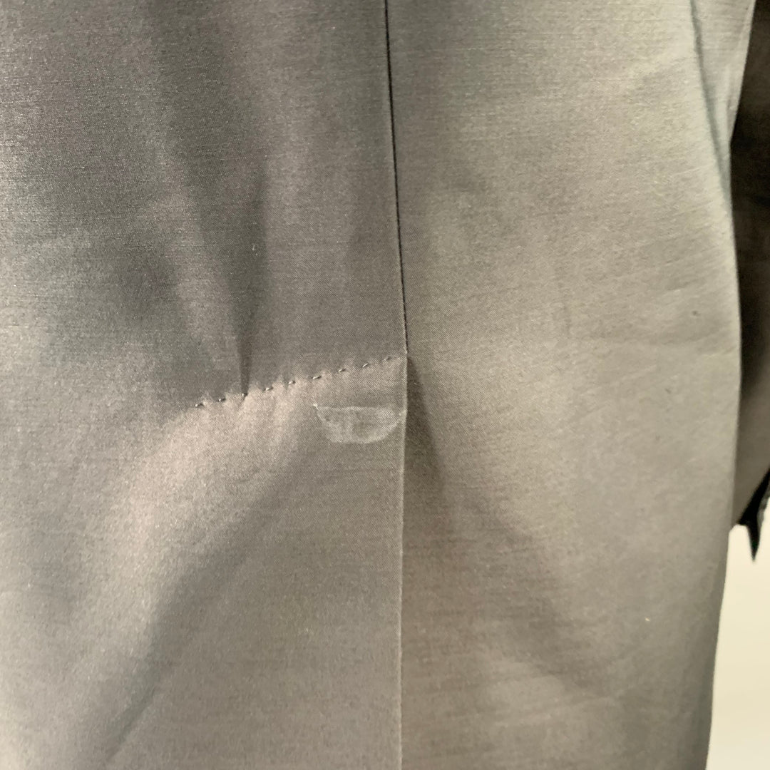 DSQUARED2 Size 40 Black Navy Beaded Wool Blend Shawl Collar Sport Coat