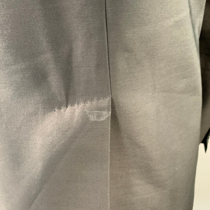 DSQUARED2 Size 40 Black Navy Beaded Wool Blend Shawl Collar Sport Coat