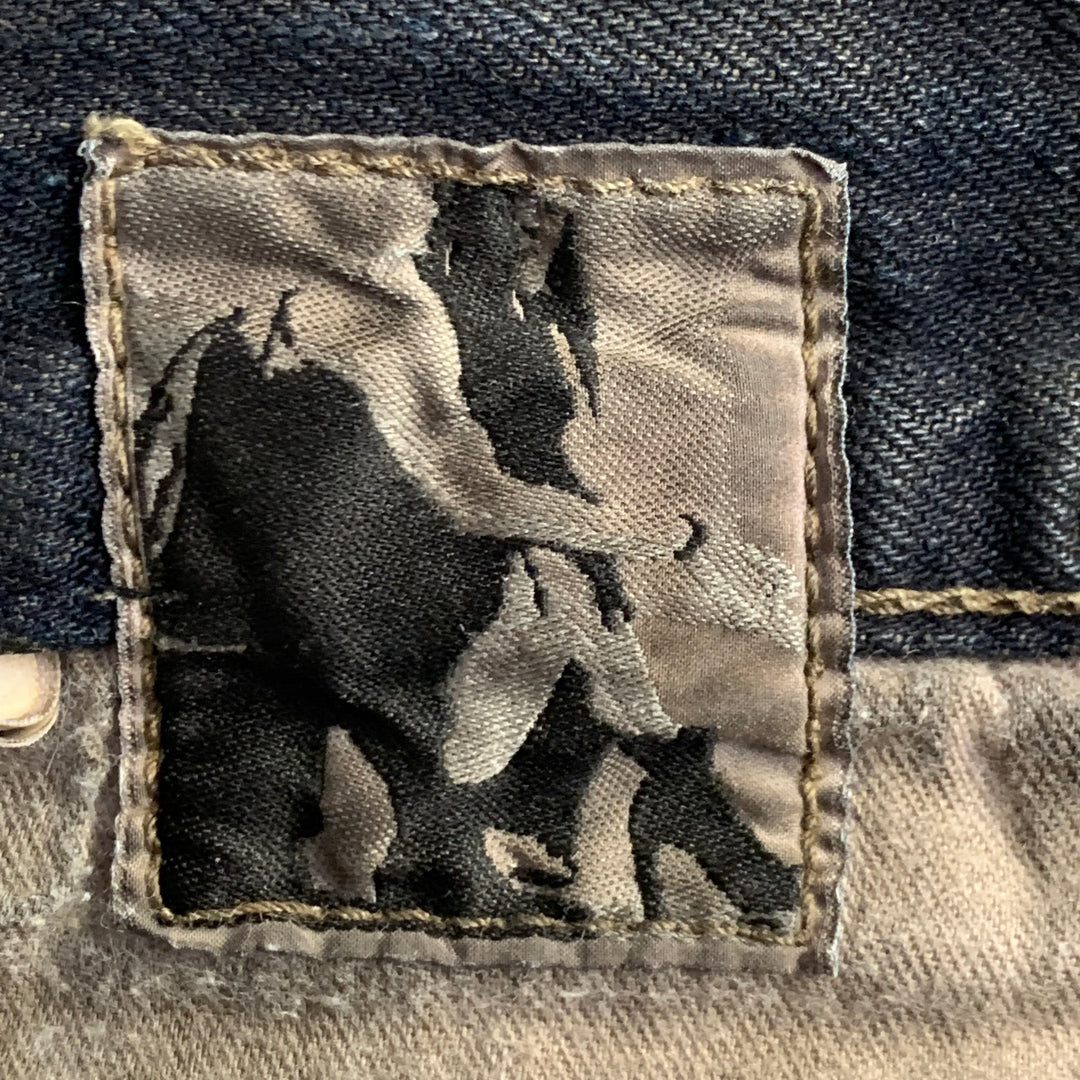 DRKSHDW Size 33 Grey Charcoal Distressed Denim Button Fly Shorts