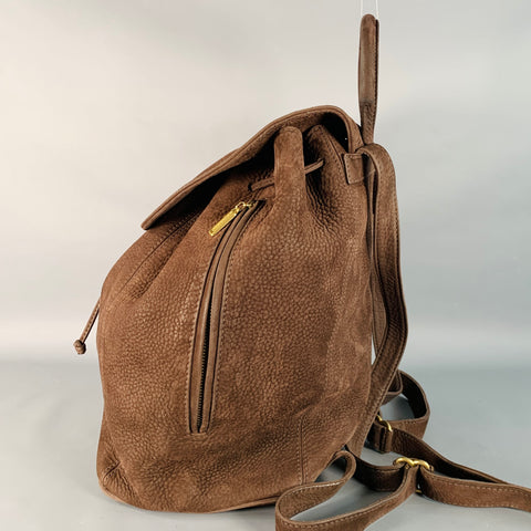 COACH One Size Sonoma Brown Suede Backpack Bag