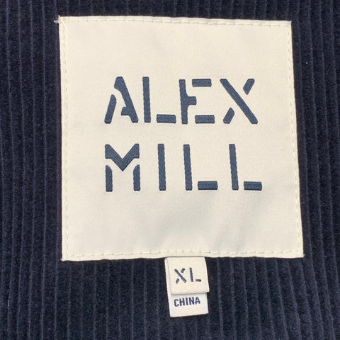 ALEX MILL Size XL Navy Corduroy Cotton Notch Lapel Sport Coat