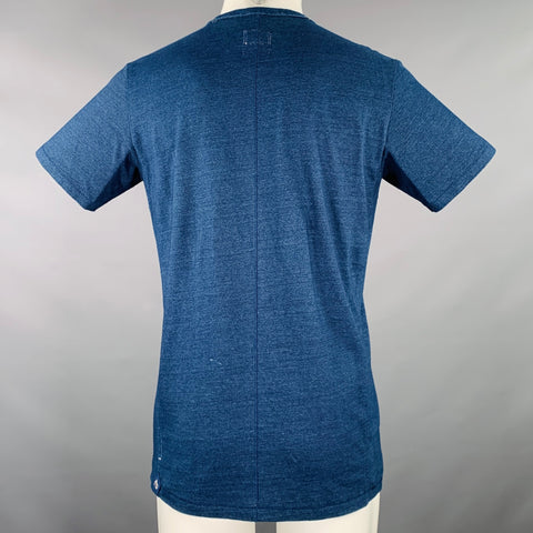 RAG & BONE Size S Blue Cotton Crew Neck T-shirt