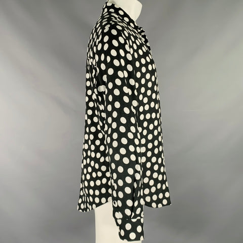 Chemise à manches longues à pois noirs et blancs AMI by ALEXANDRE MATTIUSSI Taille M