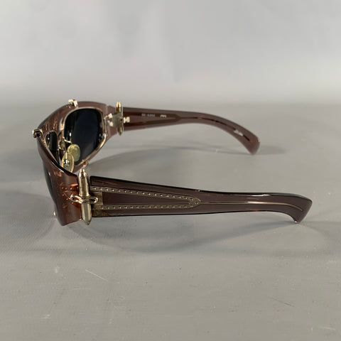 GAULTIER Silver Tan 56-6202 Acetate Sunglasses