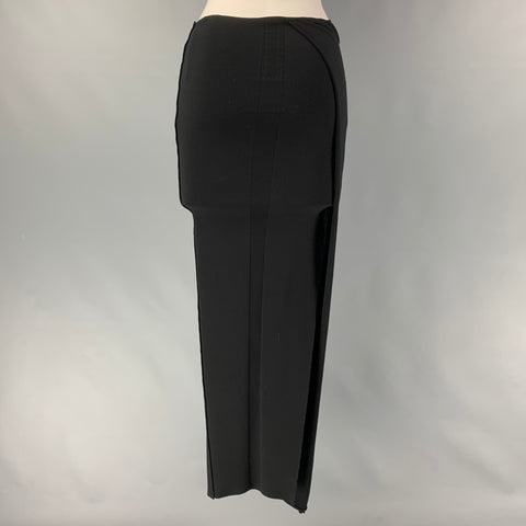 DRKSHDW Size S Black Viscose Blend Solid Maxi Skirt