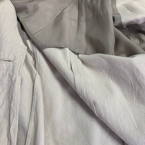 YOHJI YAMAMOTO Size L Beige Cotton Notch Lapel Suit
