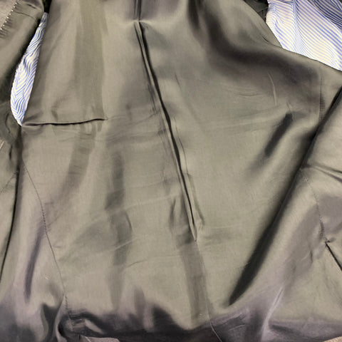 J.LINDEBERG Taille 40 Gris Laine Vierge Veste Sport Coupe Slim Droite