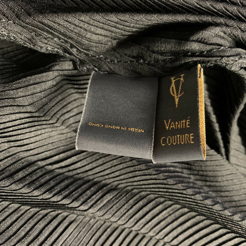VANITE COUTURE Size One Size Black Polyester & Spandex Pleated Set