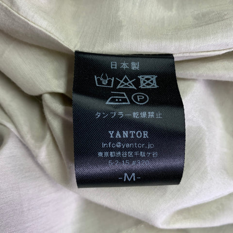 YANTOR Size M Tan Wool Half Placket Coat