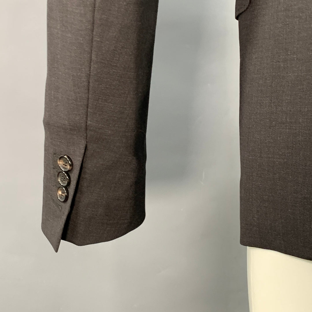 DSQUARED2 MANCHESTER Size 38 Charcoal Wool Blend Notch Lapel Sport Coat