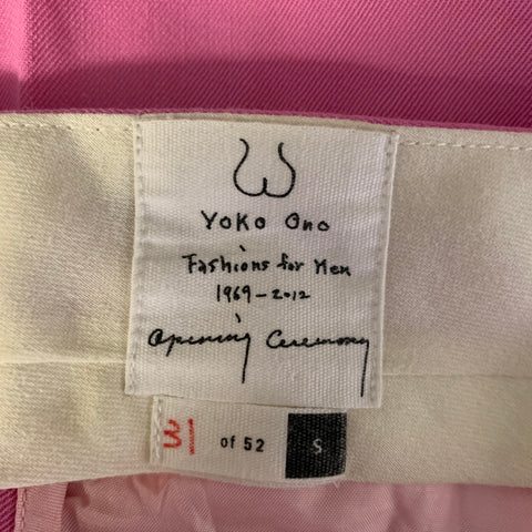 OPENING CEREMONY Size S Pink Black Twill Wool Casual Pants